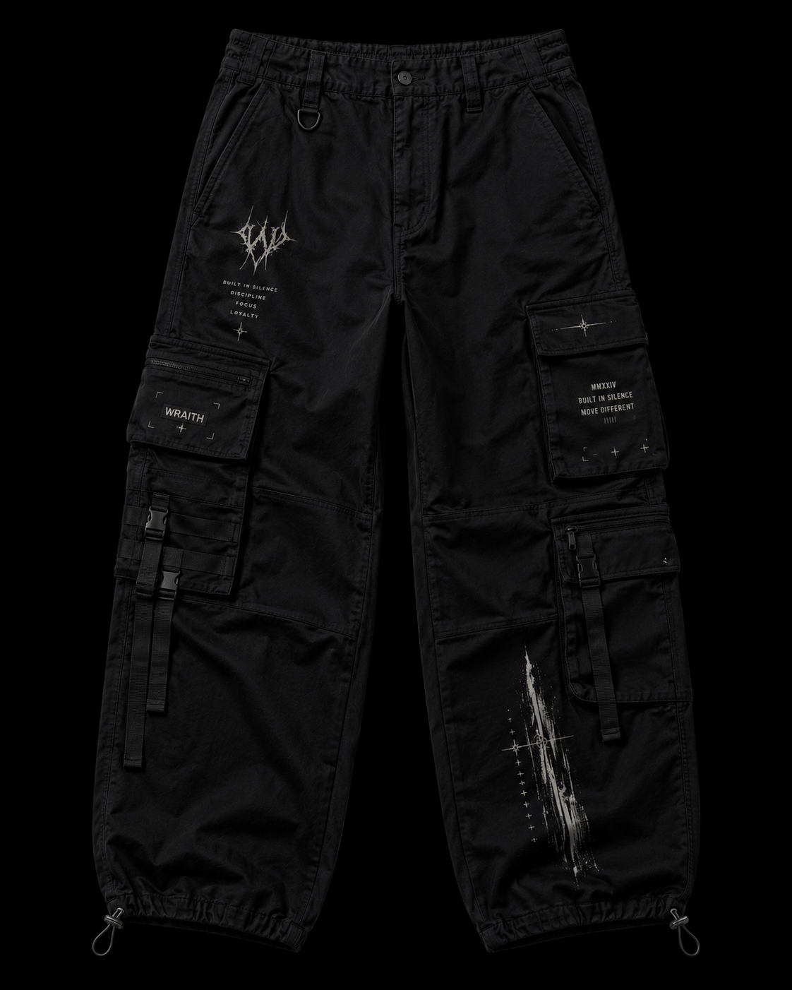 Wraith Black Cargo pants