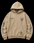 Wraith Beige Right Logo hoodie