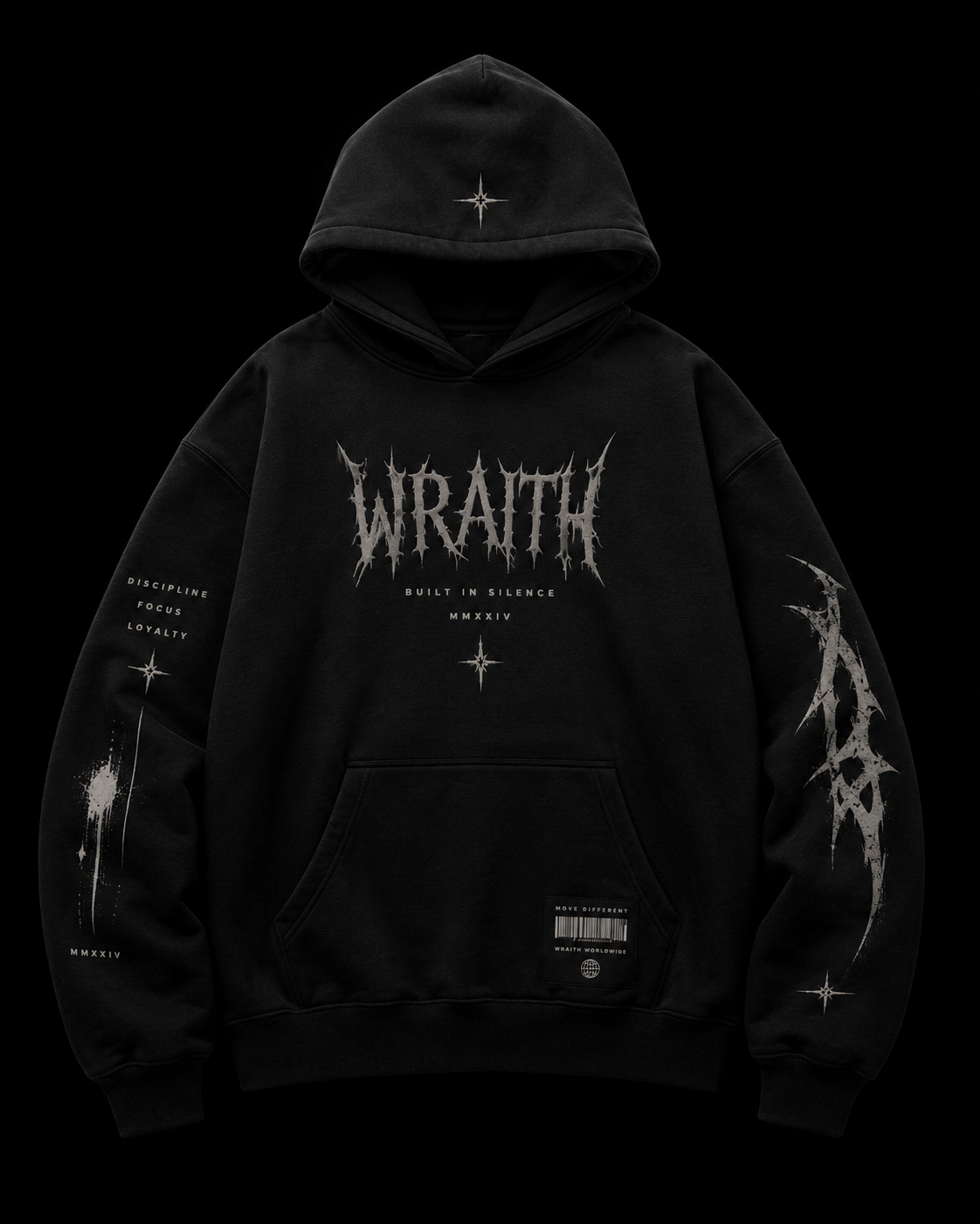 Wraith Black Hoodie