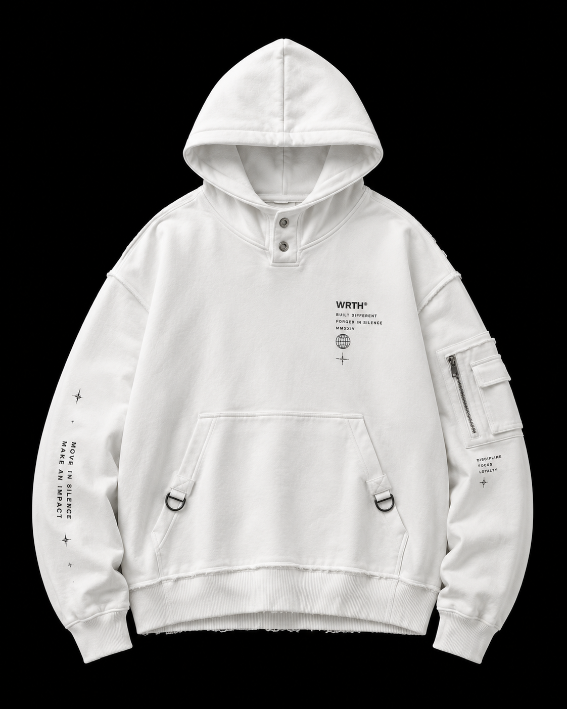 Wraith White Hoodie